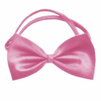 Kedi Köpek Papyonu Renkli Parlak Kumaş Pembe 40*20 cm