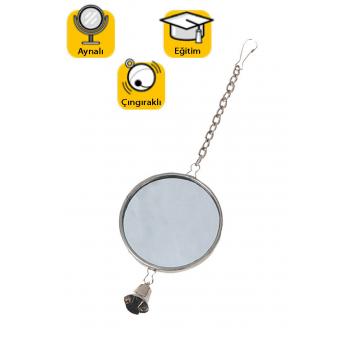 Karlie Aynali Kuş Oyuncaği Çap 5 Cm