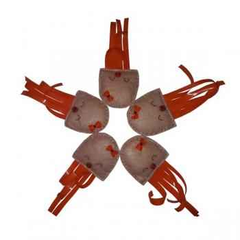 Kedi Oyuncağı Hışırtılı Bebek Ahtapot 6-15 cm Turuncu