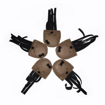 Kedi Oyuncağı Hışırtılı Bebek Ahtapot 6-15 cm Siyah