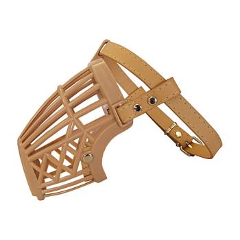 Atlantik Plastik Köpek Ağızlığı 9 cm-25 cm Bej Small