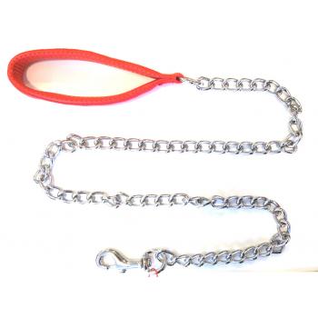 Atlantik Köpek Gezdirme Zinciri 3mm*120 Cm Kırmızı