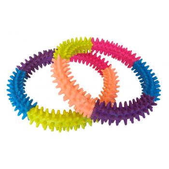 Köpek Diş Bakım Oyuncağı Dikenli Büyük Halka 12 cm Renkli