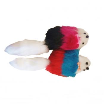 Tüylü kedi oyuncağı ikili fare papyonlu 17*5 cm