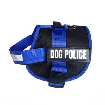 Dog Police Köpek Göğüs Tasması 70/90 cm Mavi