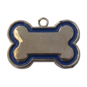 Kemik Şekilli Kedi Köpek İsimlik Aksesuar 2*3 cm Mavi