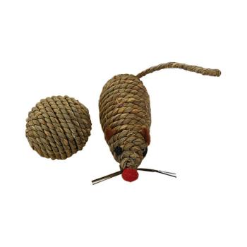 Ans Örgü Fare + Oyun Topu 20 cm - 5 cm