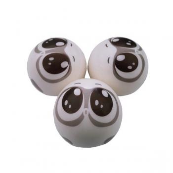 Yumuşak Elastik Kedi Köpek Egzersiz Topu 5,7 cm Gülen Surat