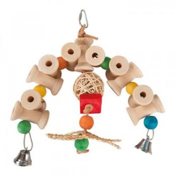 Loofah Ahşap Kuş Oyuncağı 26 Cm