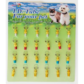 Percell İki Renkli Kedi Köpek İsimlik Kimlik Tüpü 2 cm