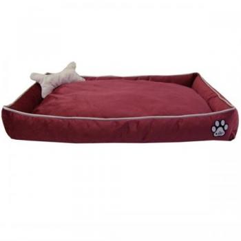 Miu Tay Tüyü Köpek Yatağı Kemik Yastıklı 10*40*60 cm Mercan Small