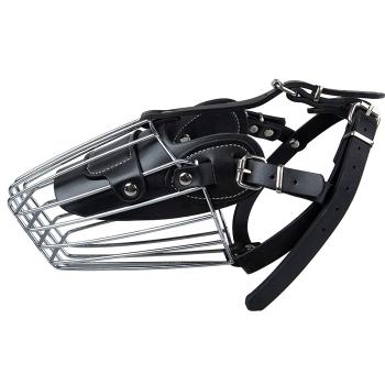 Malineus Metal Köpek Ağızlığı 33 cm Siyah