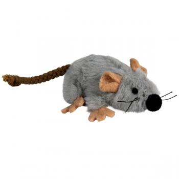 ANS peluş kedi oyuncağı tüylü fare 8*17 cm
