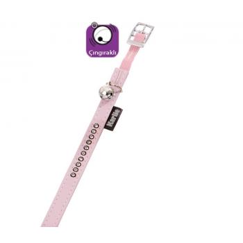 Karlie Deri Taşli Kedi Tas.xs 30Cm-11Mm Toz Pembe