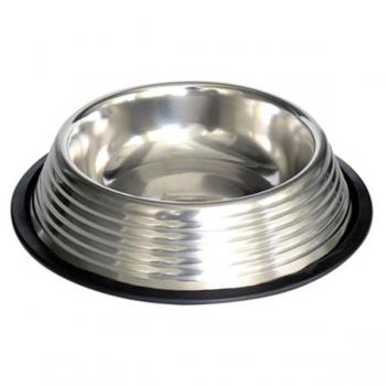 Garden Mix Dalgalı Çelik Mama Kabı 4*21 cm 24 Oz 500 ml