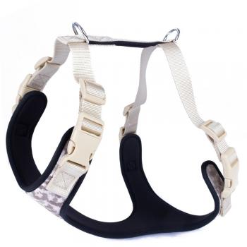 Doggie Softlu Siyah Köpek Bel Tasması 60/85 cm Kamuflaj Açık