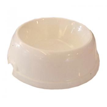 Kedi Köpek Mama Su Kabı Pati Desenli 250 ml Beyaz