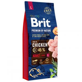 Brit Premium By Nature Adult L Büyük Irk Tavuklu Yetişkin Köpek Maması 15 Kg