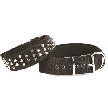 Doggie Konfor El Yapımı Çivili Köpek Boyun Tasması 5x50-60cm Siyah