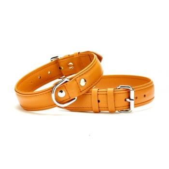 Doggie Flotter Deri Köpek Boyun Tasması 3,5x60 cm Kamel