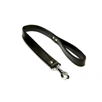 Doggie Flotter El Yapımı Deri Köpek Gezdirme Kayışı 3 cm x 60 cm Siyah