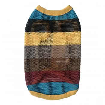 Köpek Kıyafeti Nefes Alan Kumaş Sarı Yakalı Tişört XXL 43 cm