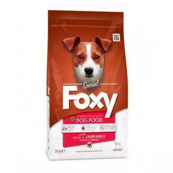 Foxy Kuzu Etli Ve Pirinçli Yetişkin Köpek Maması 3 KG