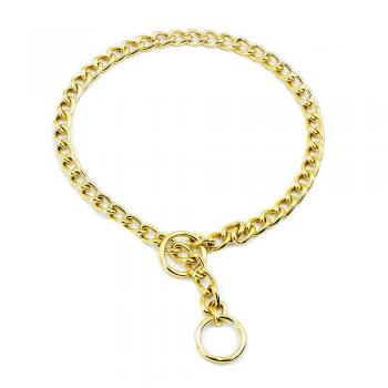 Doggie Eğitim Serisi Zincirli Köpek Boyun Tasması 3,5x65 cm - Gold