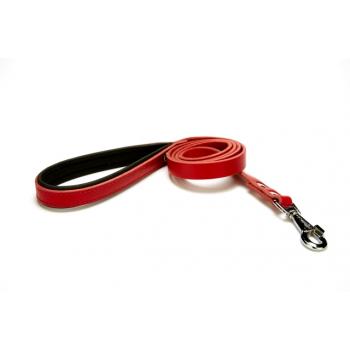 Doggie Softlu Deri Köpek Gezdirme Kayışı 1.5 cm*120 cm Kırmızı