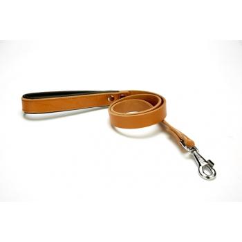 Doggie Softlu Deri Köpek Gezdirme Kayışı 2,5 cm*90 cm Kamel