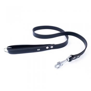 Doggie Softlu Deri Köpek Gezdirme Kayışı 3 cm*100 cm Siyah