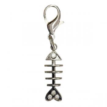 Eastland Kedi Köpek Tasma Süsü Kılçıklı Balık 1*3.5 cm Taş