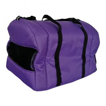 ANS Kedi Köpek Taşıma Çantası Şeffaf Kapaklı 50*30*30 cm Mor