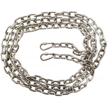 Köpek Bağlama Zinciri 3 mm 3 Metre + 2 Vidali Karabina ( 15 kg )