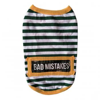 Kedi Köpek Kıyafeti Siyah Beyaz Bad Mistakes XL 38 cm