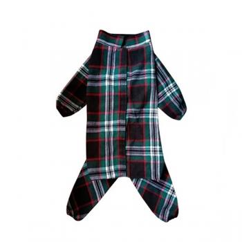 Ekose Desen Köpek Kıyafeti 52 cm Karışık Renkli