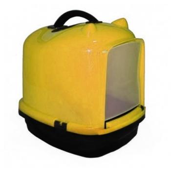 Kapalı kedi tuvalet kabı 49.5*40*50 cm Sarı