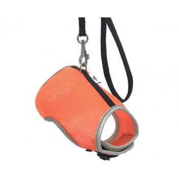 Doggie Havalı Ped Göğüs Tasma Seti Turuncu 25*30 cm + 110 cm