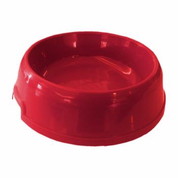 Köpek Mama Su Kabı Balık Desenli 500 ml Kırmızı