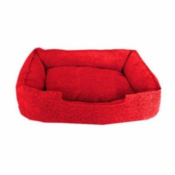 Su Geçirmez Tay Tüyü Köpek Yatağı 15*60*90 cm Kırmızı Large