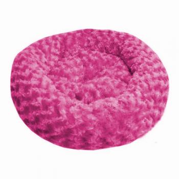 Kedi Köpek Simit Yatak Gül Desenli  58*12 cm Koyu Pembe