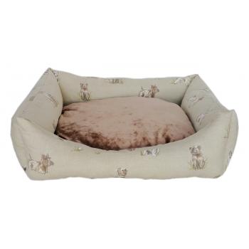 Markapet Köpek Desenli Köpek Yatağı Medium 50*60 cm