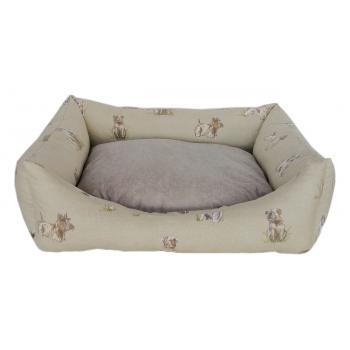 Markapet Köpek Desenli Köpek Yatağı Large 60*80 cm