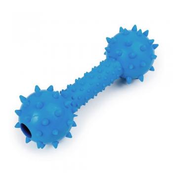 Sesli Dambıl Köpek Oyuncağı 4x13 cm Mavi