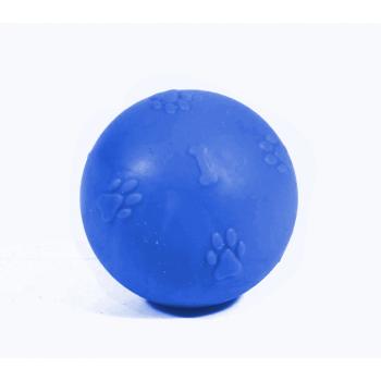 Kardelen Termoplastik Pati Desenli Sert Köpek Oyun Topu 7 cm Mavi