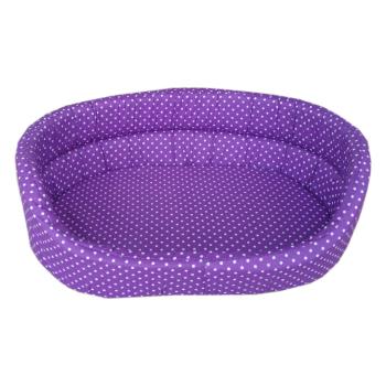 Puantiyeli Kedi Köpek Yatağı Mor Small 15*40*50 cm