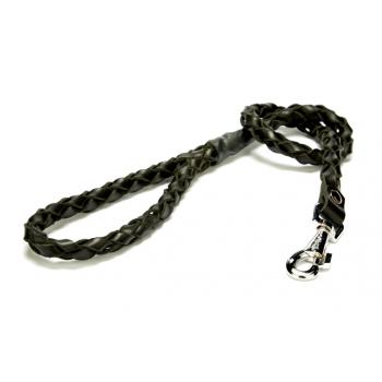 Doggie Örgü Deri Köpek Gezdirme 2*90 cm Siyah