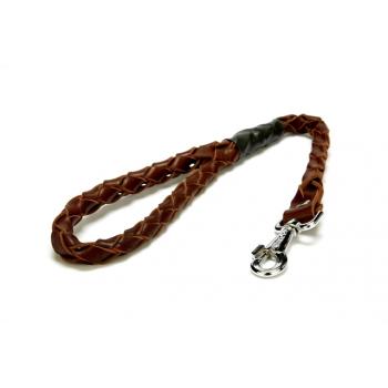 Doggie Örgü Deri Köpek Gezdirme 2.5*60 cm Kahverengi