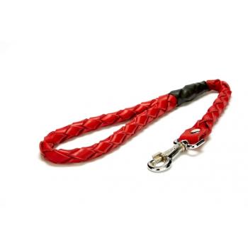 Doggie Örgü Deri Köpek Gezdirme 2.5*60 cm Kırmızı