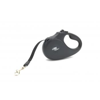 Doggie Master Seri Otomatik Makaralı Köpek Gezdirme 25 kg / 5 M Siyah